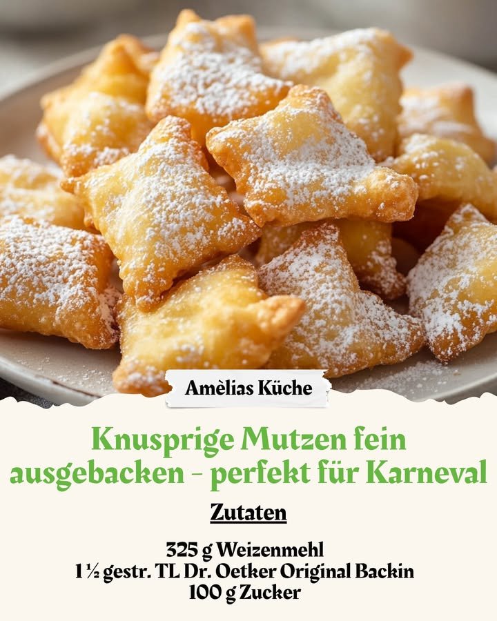 Knusprige Mutzen aus Mürbeteig