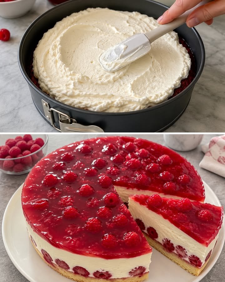 Himbeer-Quark-Sahne-Torte