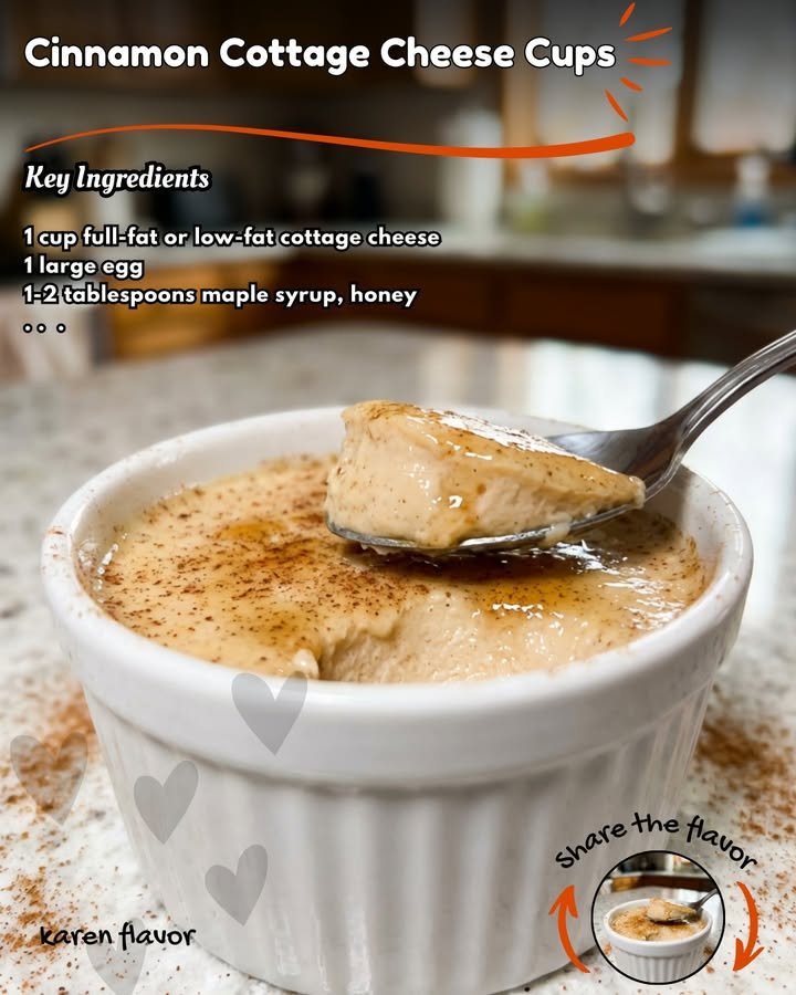 Zimt-Hüttenkäse-Cups aus dem Ofen
