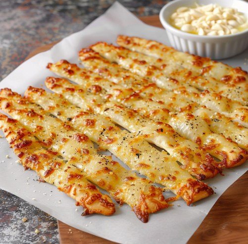 Knoblauch-Käse-Fladen zum Teilen