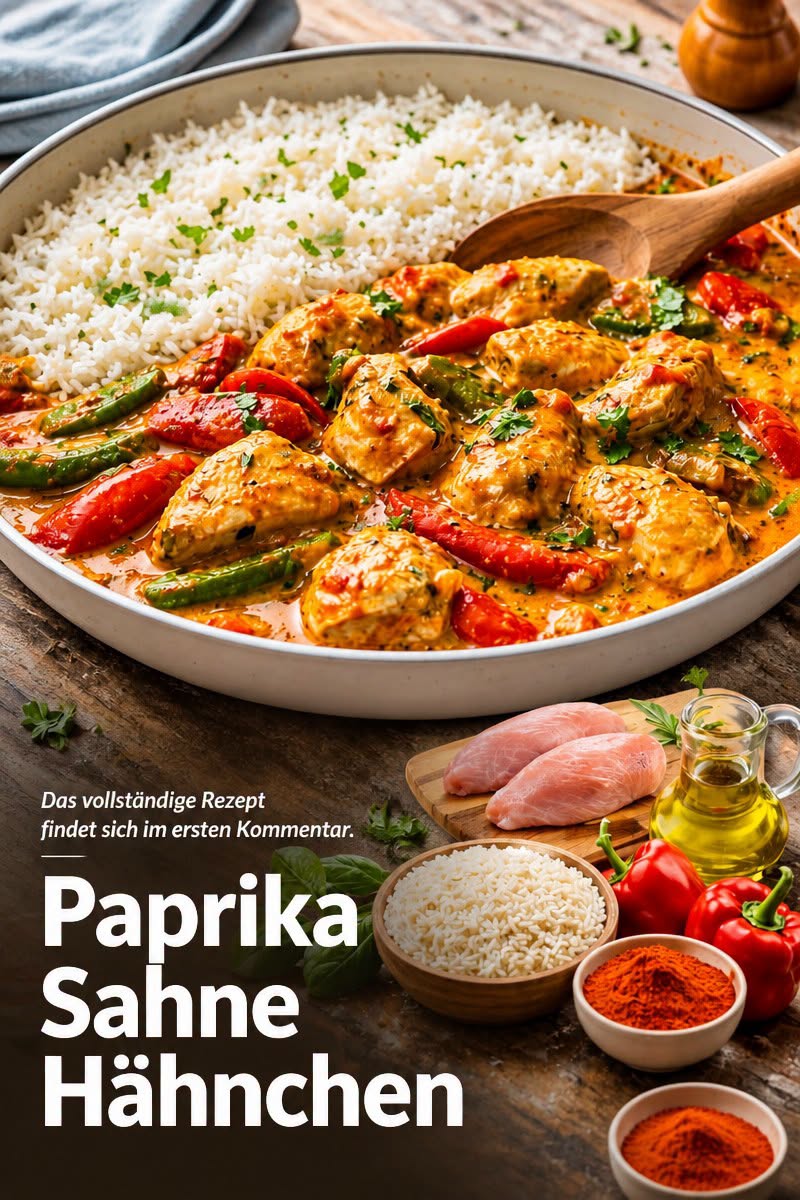 Paprika Sahne Hähnchen