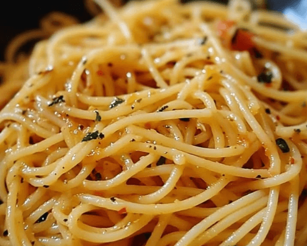 Knoblauchspaghetti