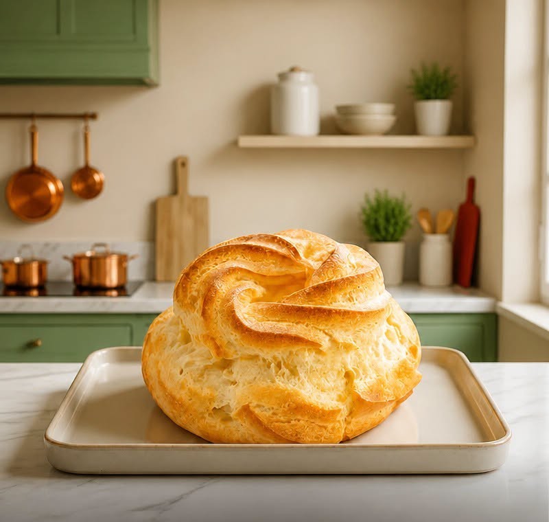 Bigné dorati preparati con pasta choux