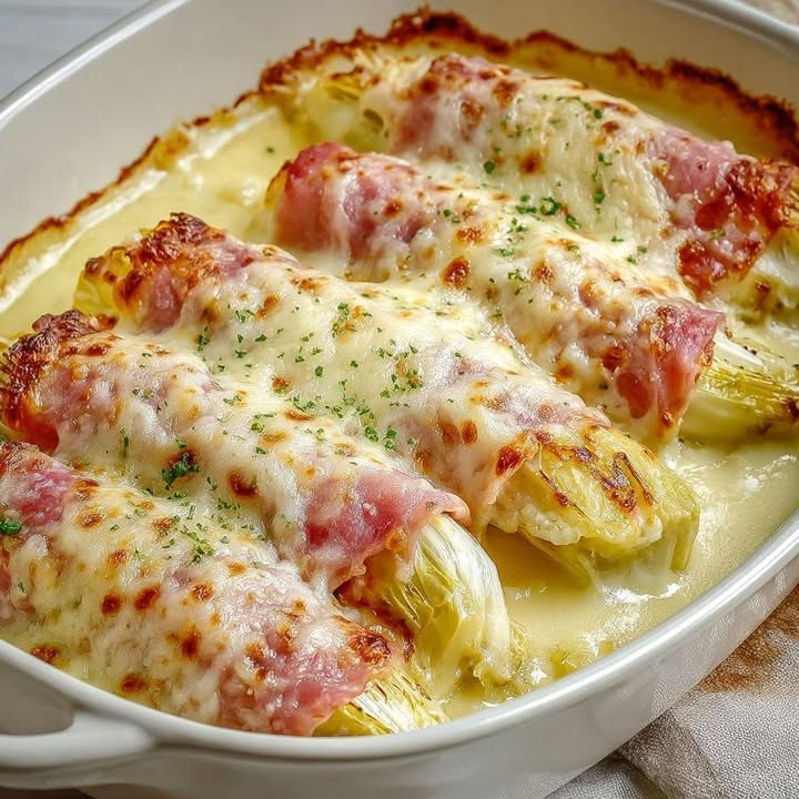 Mezze patate ripiene e gratinate con formaggio e cubetti di prosciutto